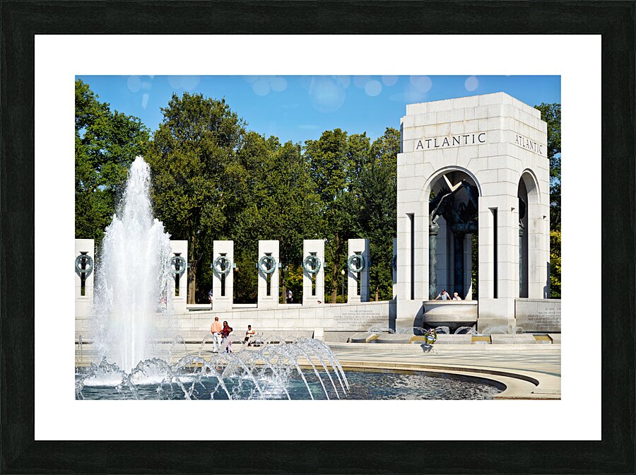 The National World War II Memorial. Washington D.C. Picture Frame print