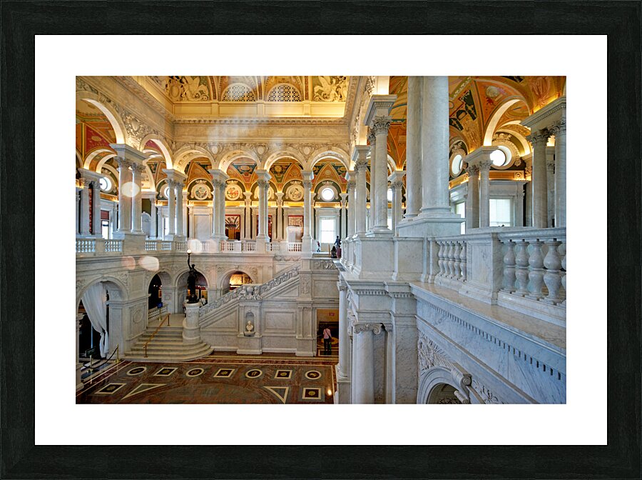 Inside the Library of Congress. Washington D.C. Picture Frame print