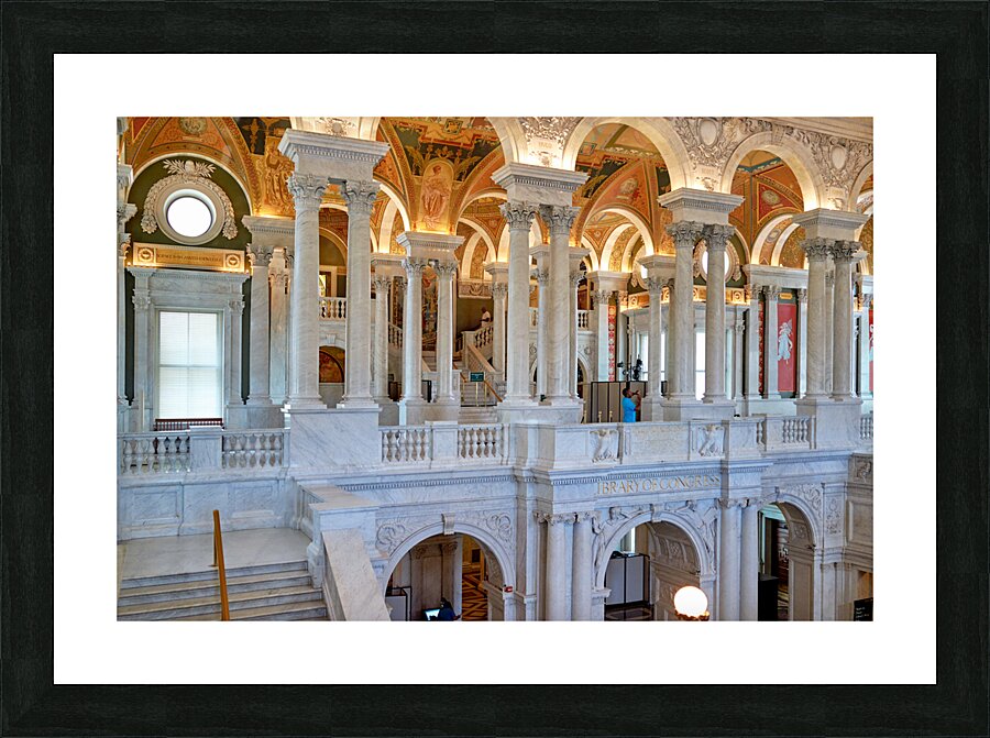 Inside the Library of Congress. Washington D.C. Picture Frame print