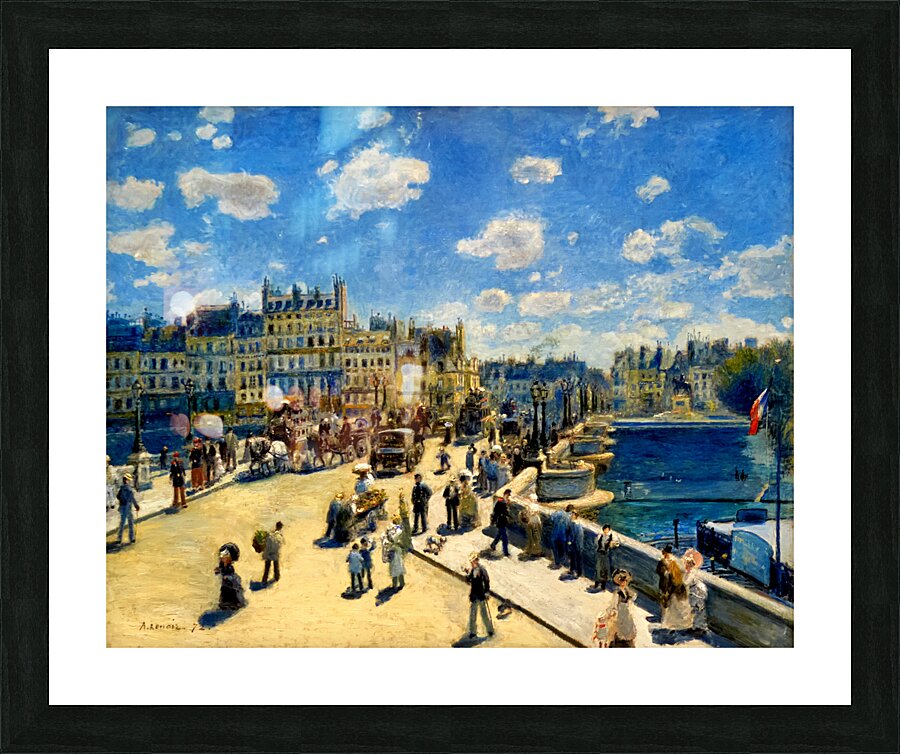 Auguste Renoir - Pont Neuf Paris - 1872 Picture Frame print