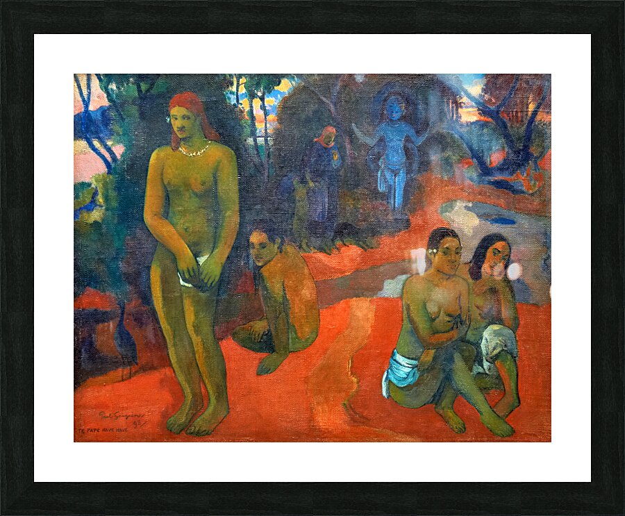 Paul Gauguin - Te Pape Nave Nave Delectable Waters - 1898 Picture Frame print