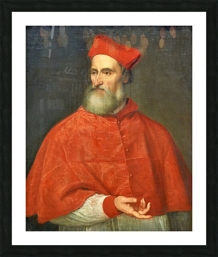 Titian - Cardinal Pietro Bembo - 1540 Picture Frame print