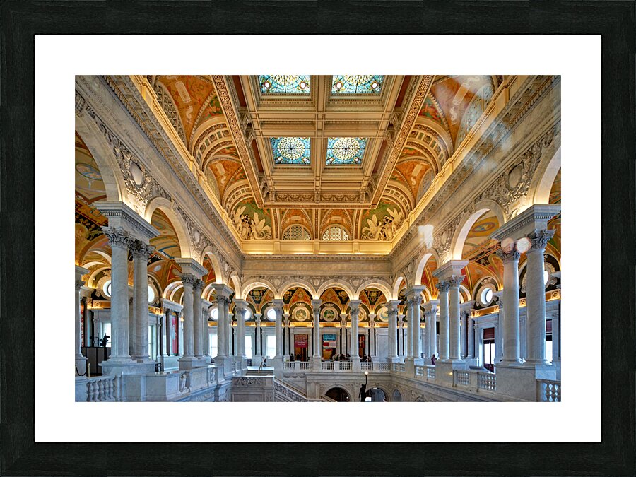 Inside the Library of Congress. Washington D.C. Picture Frame print