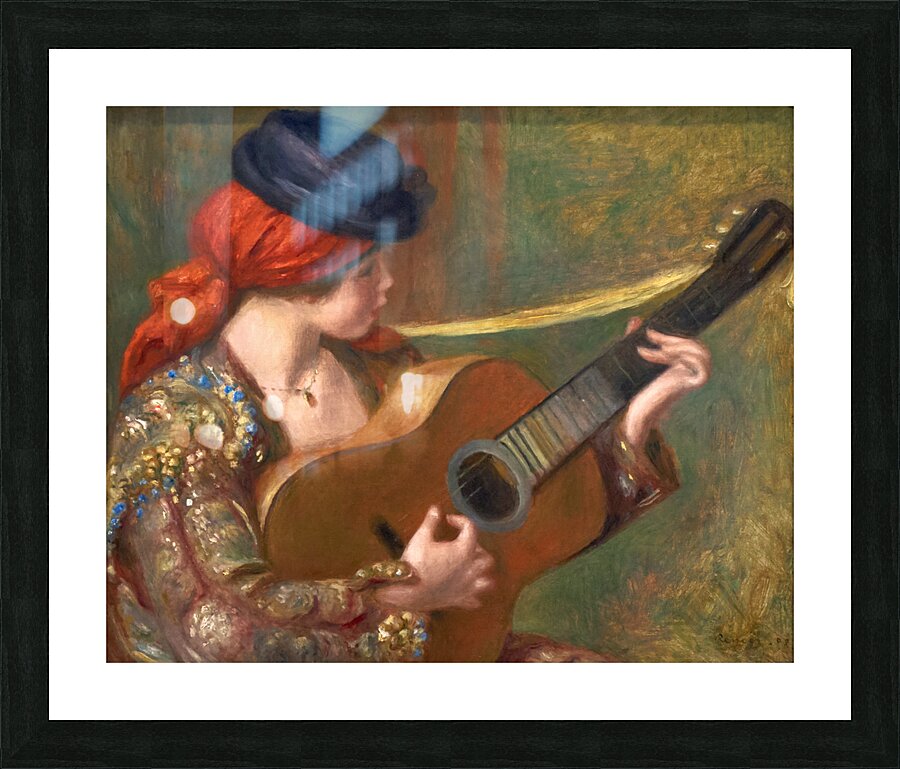 Auguste Renoir - Young Spanish Woman with a Guitar - 1898 Picture Frame print