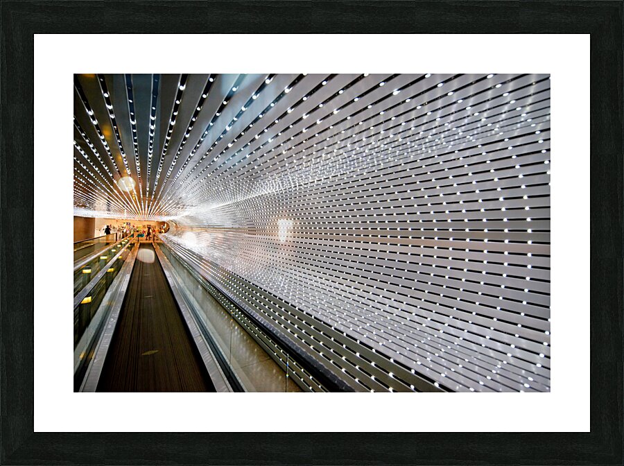 The walkway connecting East and West Buildings of the National Gallery of Art. Washington D.C. Picture Frame print