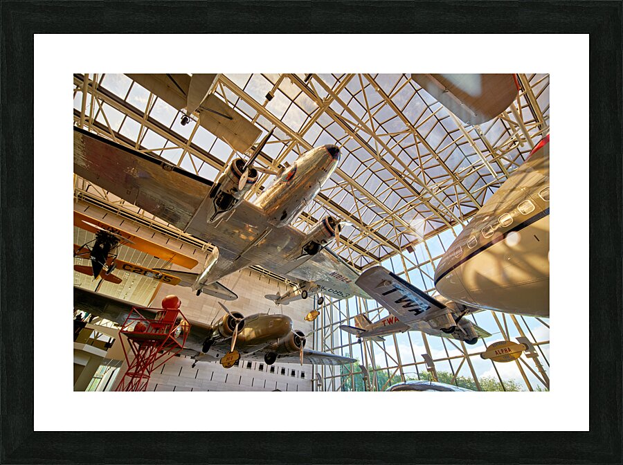 Inside the Smithsonian National Air and Space Museum. Washington D.C. Picture Frame print