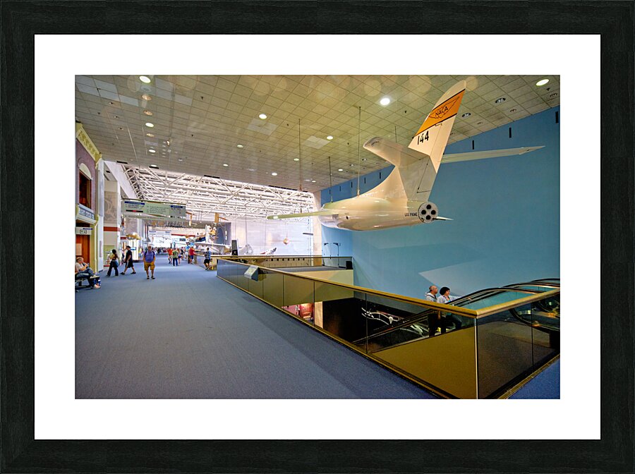 Inside the Smithsonian National Air and Space Museum. Washington D.C. Picture Frame print