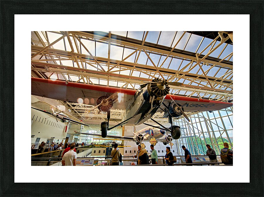 Inside the Smithsonian National Air and Space Museum. Washington D.C. Picture Frame print
