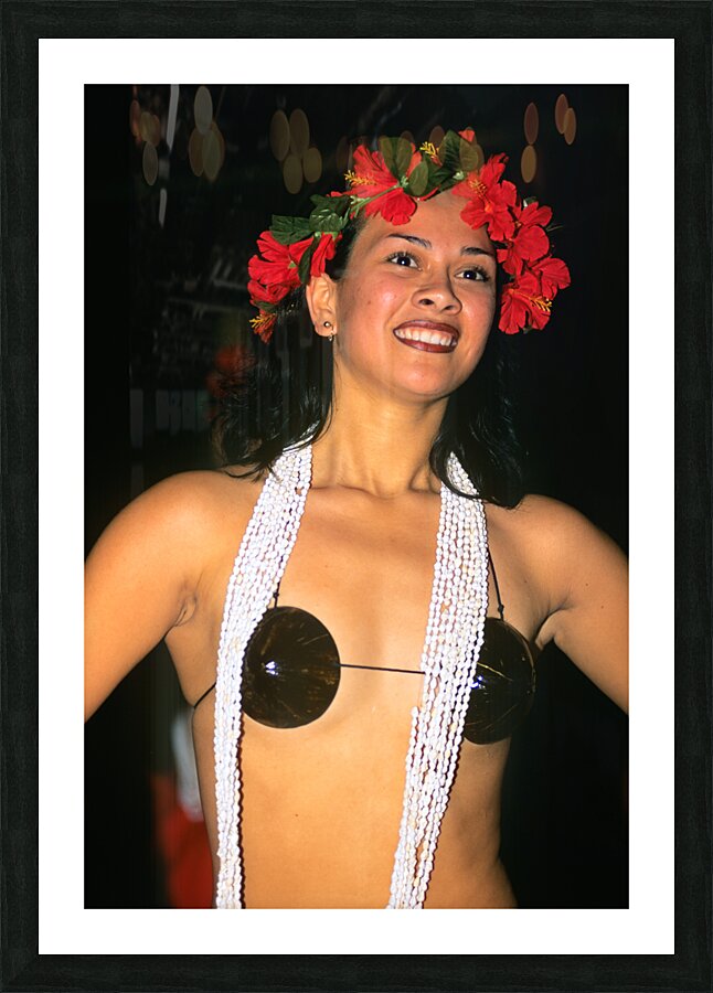 Moai statues at sunset. Easter Island Chile. Picture Frame print