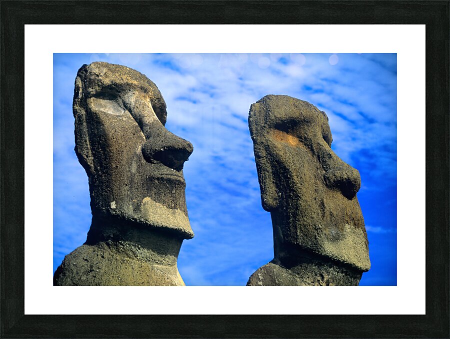 EASTER ISLAND. Moai Picture Frame print