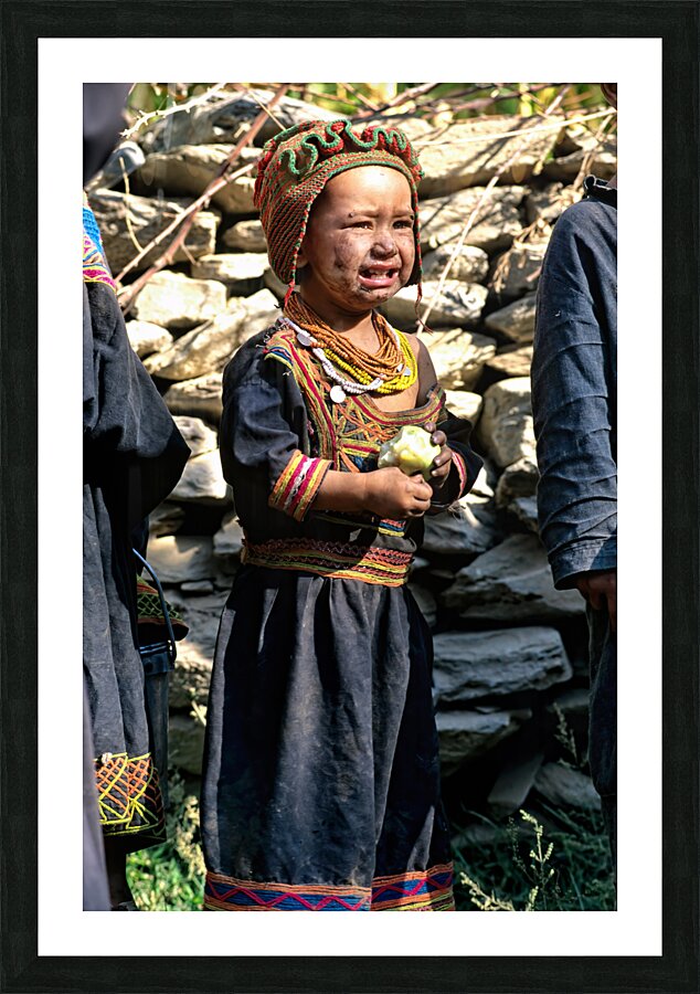 Pakistan. Life in a Kalash Village in Bumburet Valley Picture Frame print