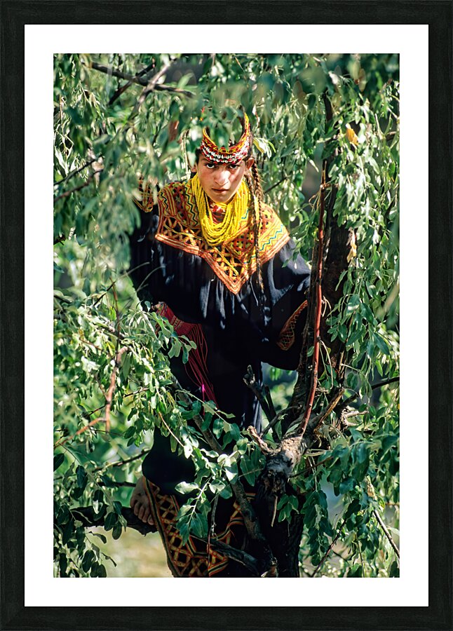 Pakistan. Life in a Kalash Village in Bumburet Valley Picture Frame print