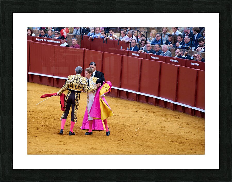 ANDALUSIA SPAIN. Bullfight in Seville Arena Picture Frame print