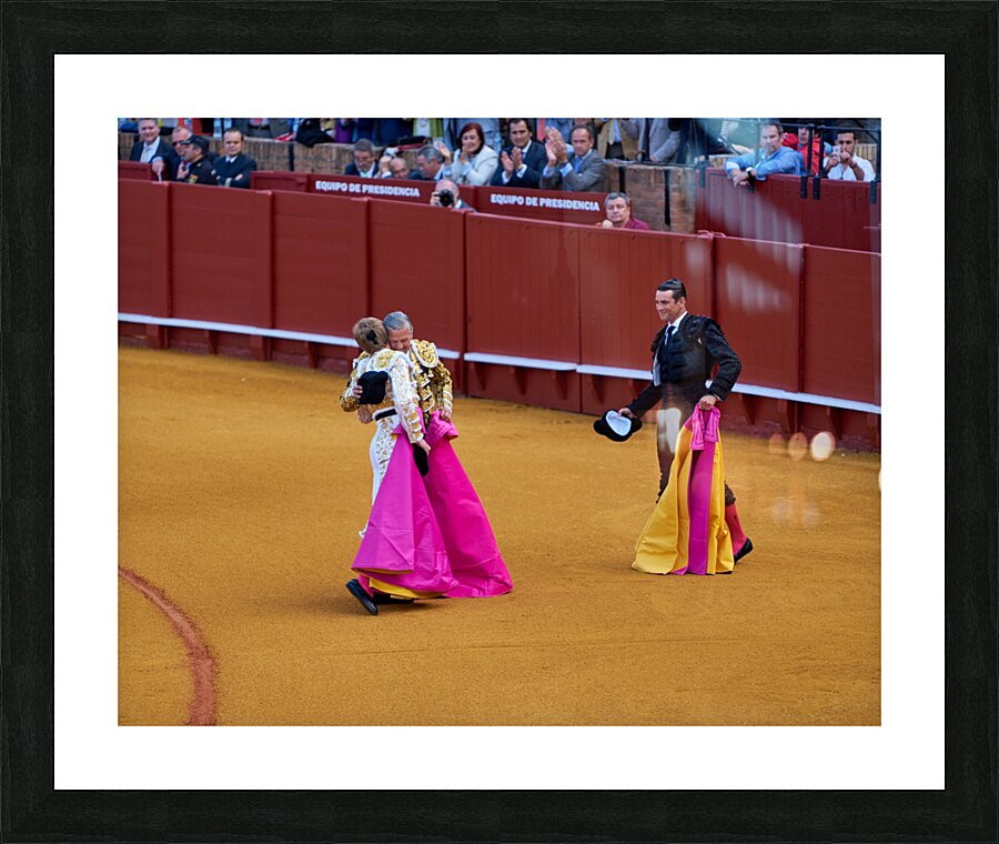 ANDALUSIA SPAIN. Bullfight in Seville Arena Picture Frame print