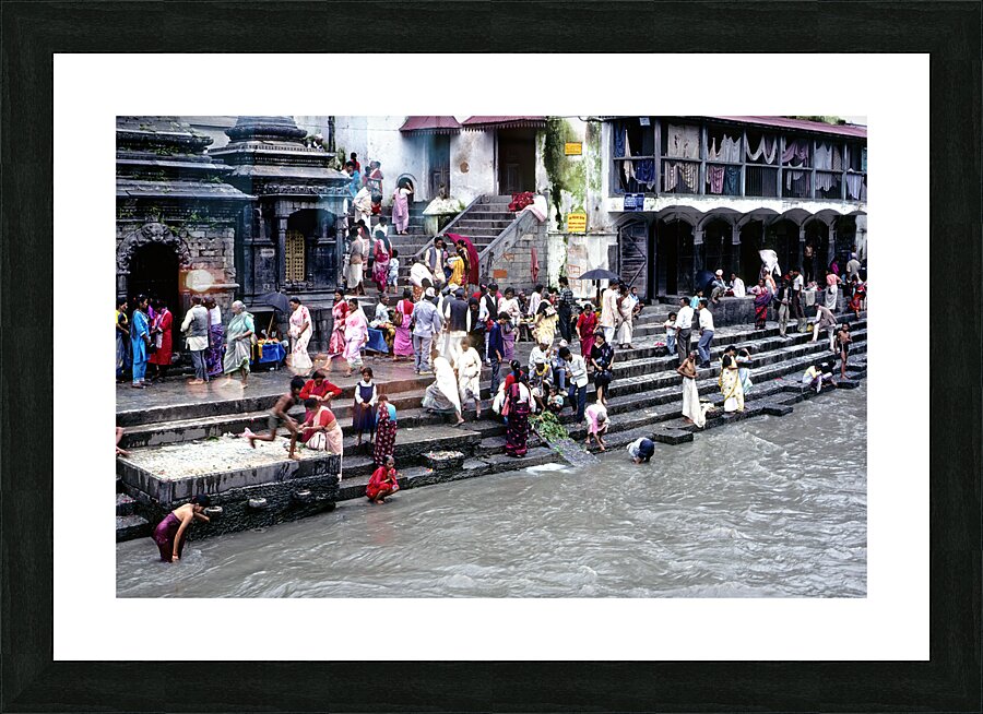 Nepal. Kathmandu. Pashupatinath Picture Frame print