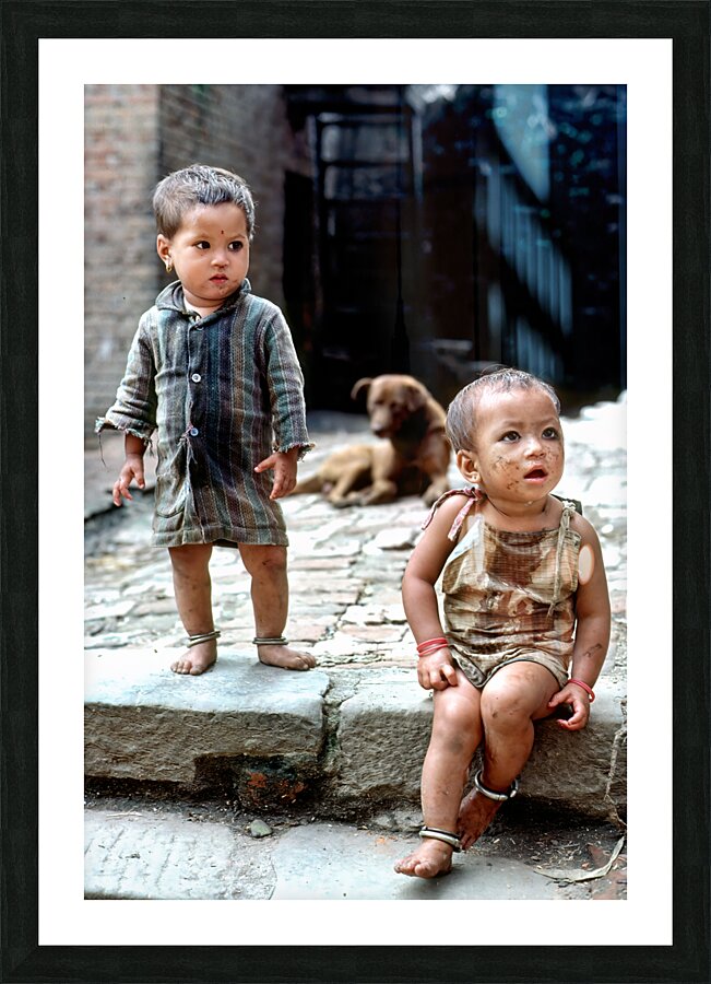 NEPAL Kathmandu Picture Frame print