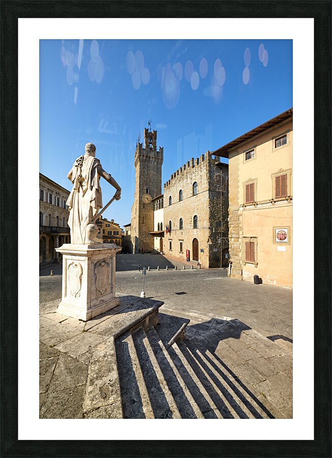 Arezzo Tuscany Italy. Palazzo dei Priori Communal Palace Picture Frame print
