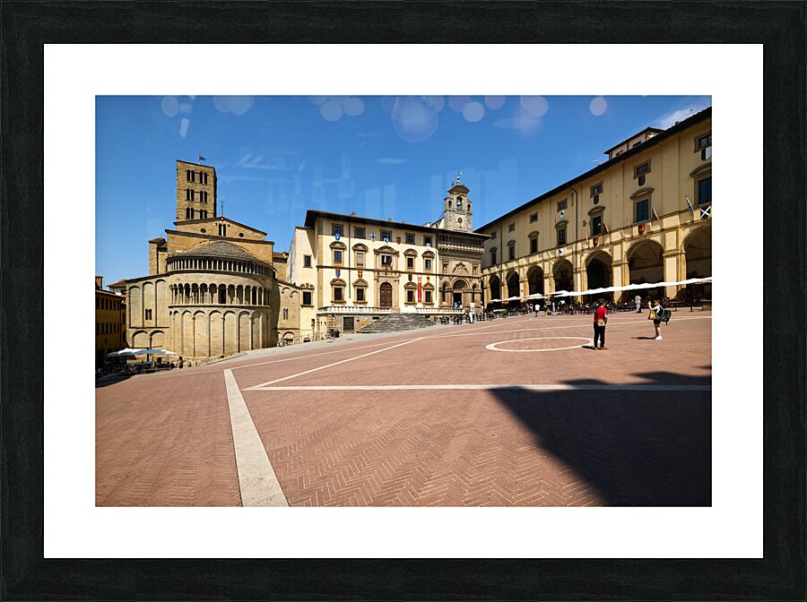Arezzo Tuscany Italy. Piazza Grande Picture Frame print