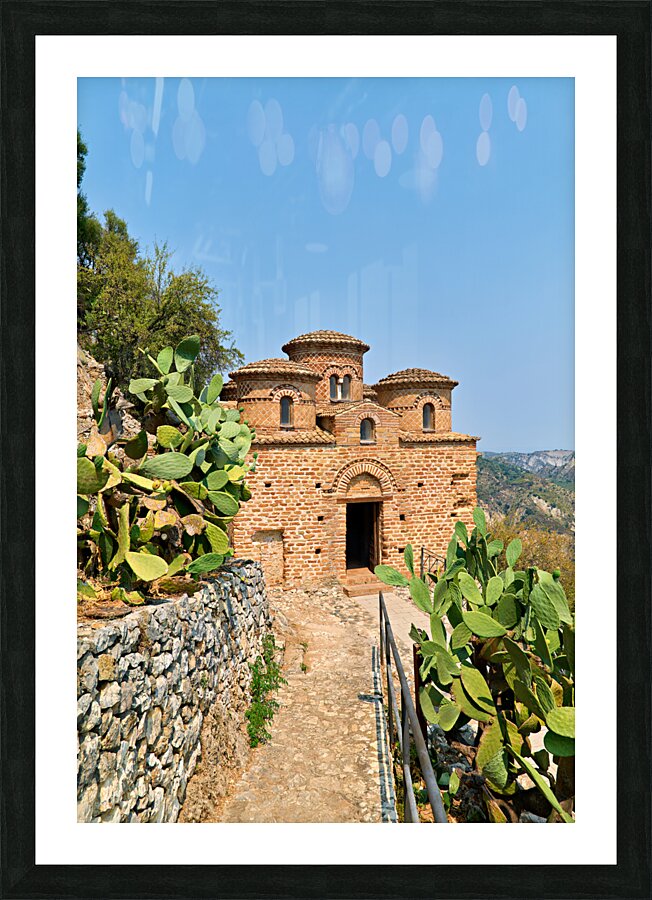 Stilo Calabria Italy. Cattolica di Stilo byzantine church Picture Frame print