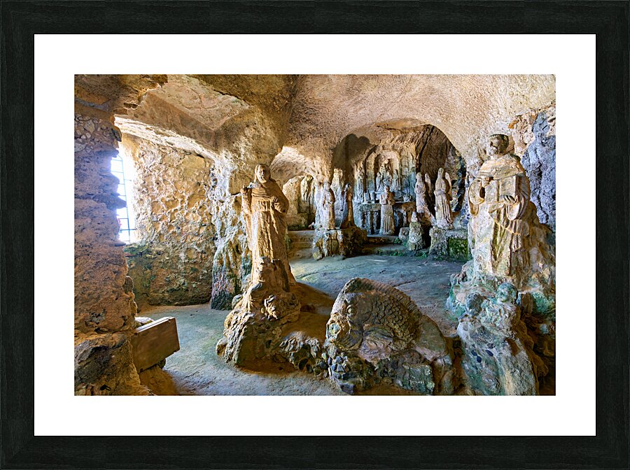 Pizzo Calabro. Calabria Italy. The cave church of Piedigrotta. Picture Frame print