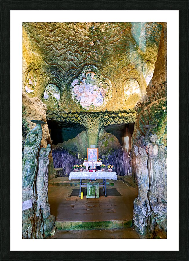 Pizzo Calabro. Calabria Italy. The cave church of Piedigrotta. Picture Frame print