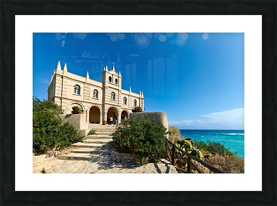 Tropea Calabria Italy. Santa Maria dellIsola Monastery Picture Frame print