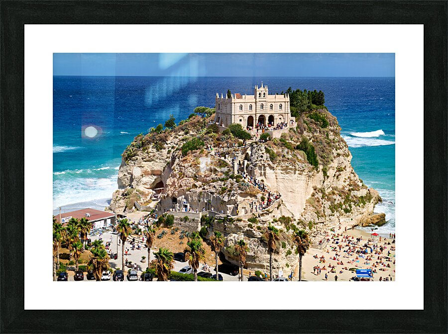 Tropea Calabria Italy. Santa Maria dellIsola Monastery Picture Frame print