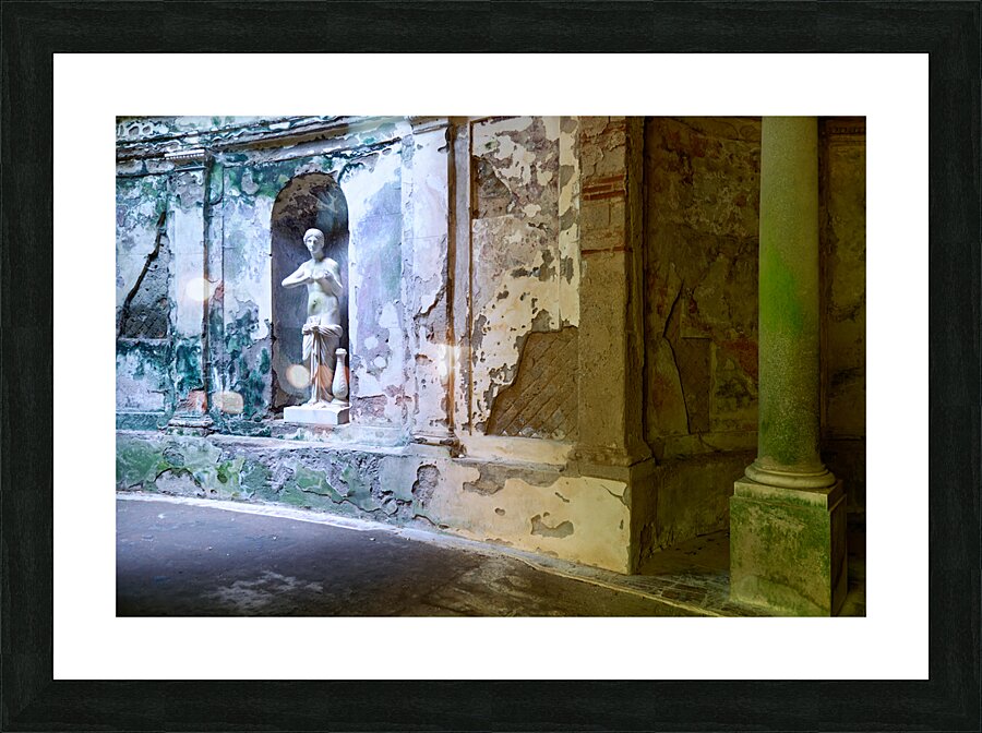 Caserta Campania Italy. The Royal Palace. The Cryptoporticus at the Bath of Venus Picture Frame print