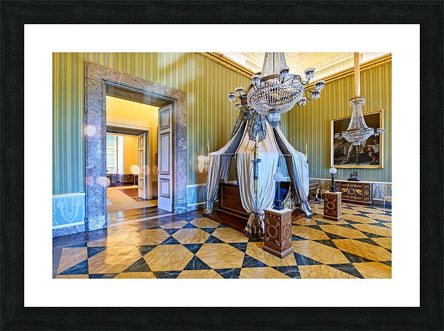 Caserta Campania Italy. The Royal Palace. The apartrment of King Joachim Murat Picture Frame print