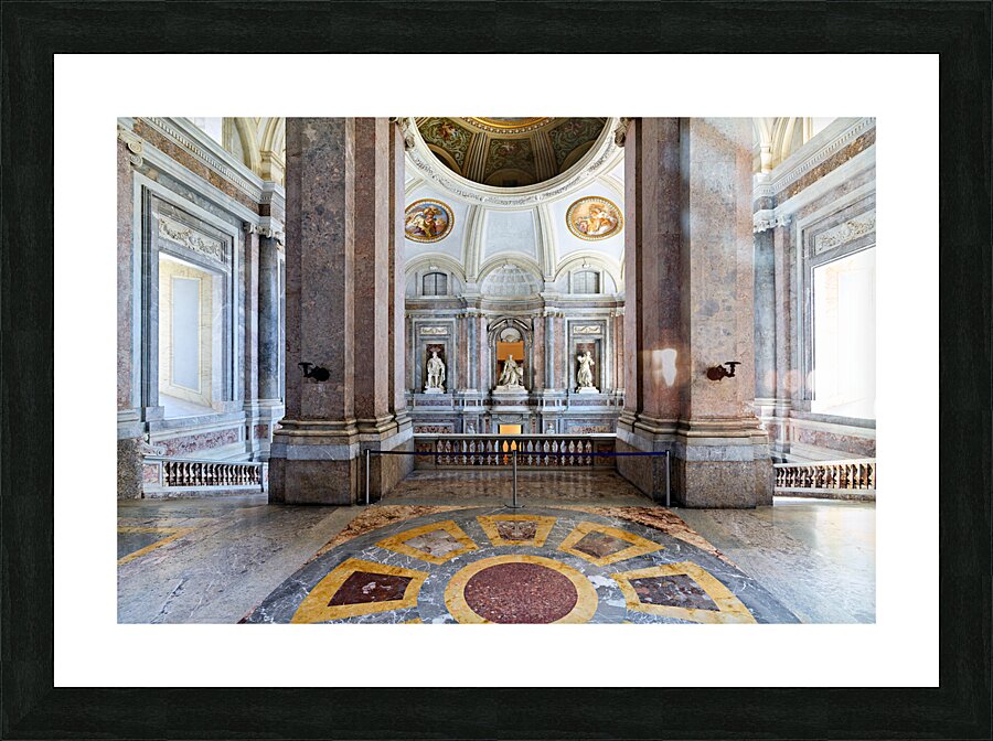 Caserta Campania Italy. The Royal Palace. The upper vestibule Picture Frame print