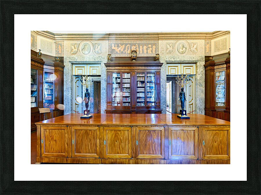 Caserta Campania Italy. The Royal Palace. The Palatine Library Picture Frame print