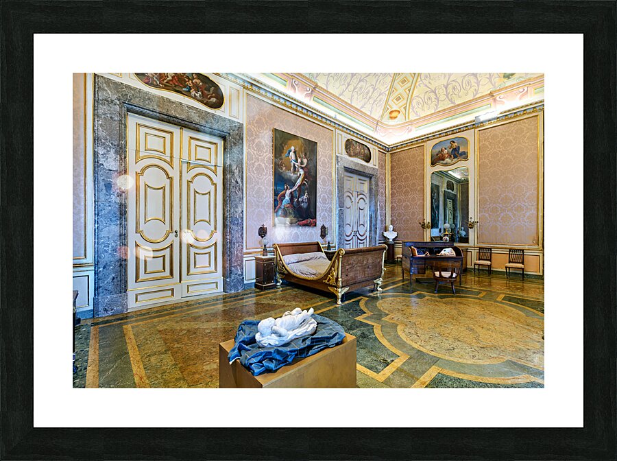 Caserta Campania Italy. The Royal Palace. The apartment of Queen Maria Carolina Picture Frame print