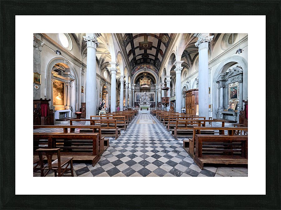 Cortona Arezzo Tuscany Italy. Cattedrale di Santa Maria Assunta Cathedral Picture Frame print