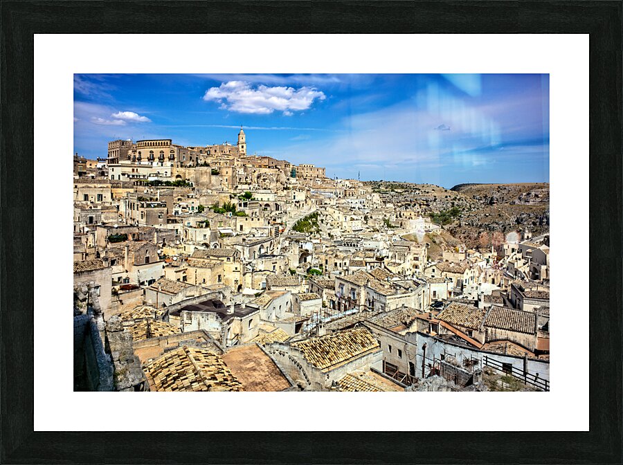 Matera Basilicata Italy. Cityscape. I sassi di Matera Picture Frame print