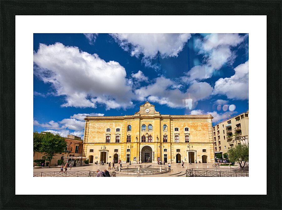 Matera Basilicata Italy. Piazza Vittorio Veneto Picture Frame print