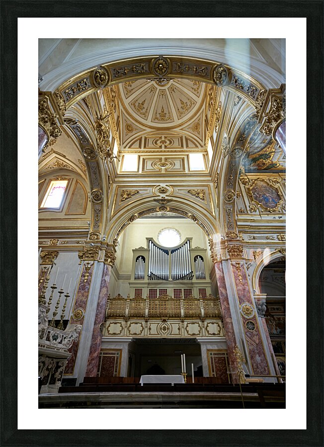 Matera Basilicata Italy. Basilica Pontificia Cattedrale di Maria Santissima della Bruna e SantEustachio Picture Frame print