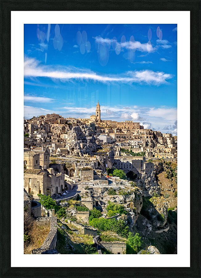 Matera Basilicata Italy. Cityscape. I sassi di Matera Picture Frame print