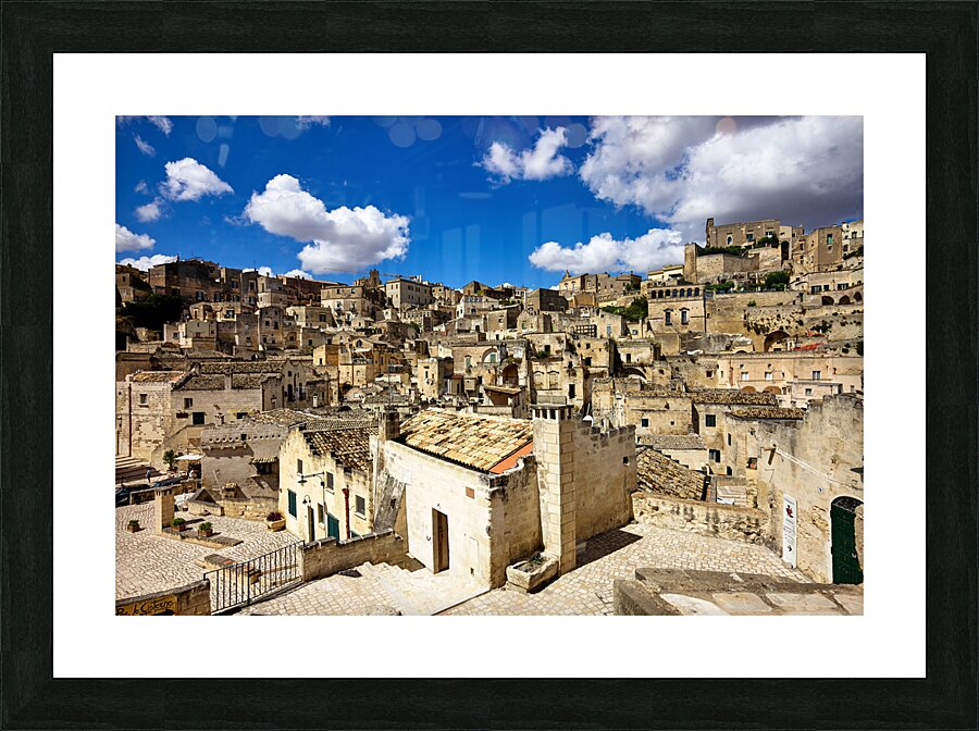 Matera Basilicata Italy. Cityscape. I sassi di Matera Picture Frame print