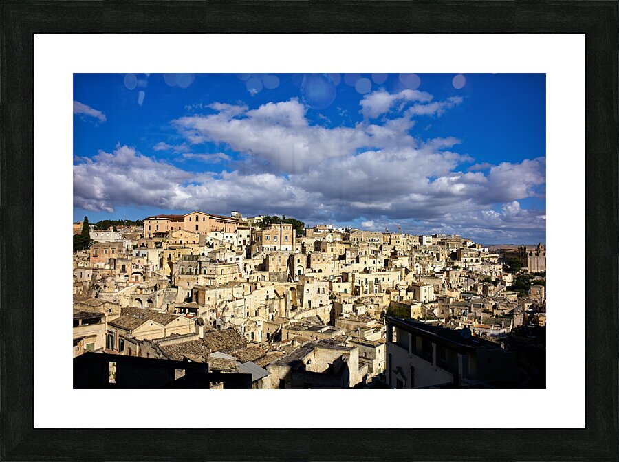 Matera Basilicata Italy. Cityscape. I sassi di Matera Picture Frame print