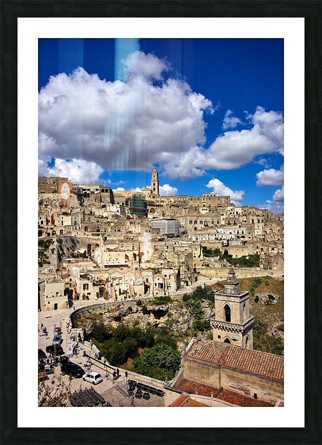 Matera Basilicata Italy. Cityscape. I sassi di Matera Picture Frame print