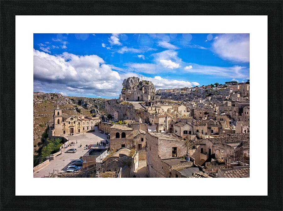Matera Basilicata Italy. Saint Peter Caveoso Church Picture Frame print