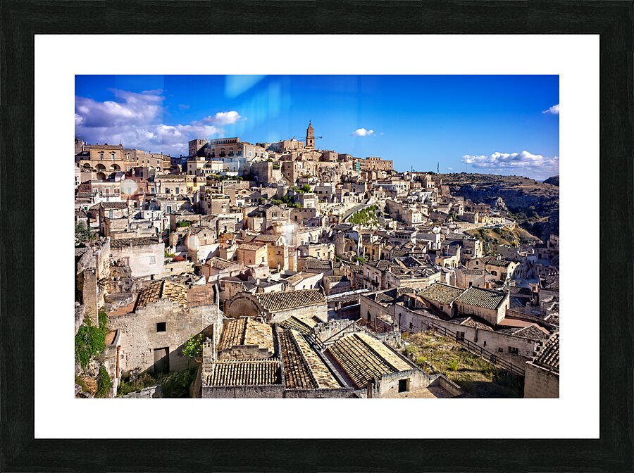 Matera Basilicata Italy. Cityscape. I sassi di Matera Picture Frame print