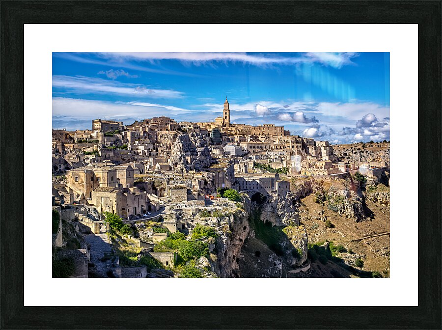 Matera Basilicata Italy. Cityscape. I sassi di Matera Picture Frame print