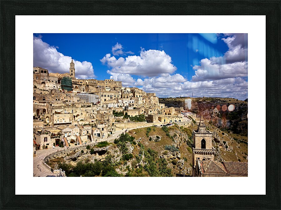 Matera Basilicata Italy. Cityscape. I sassi di Matera Picture Frame print