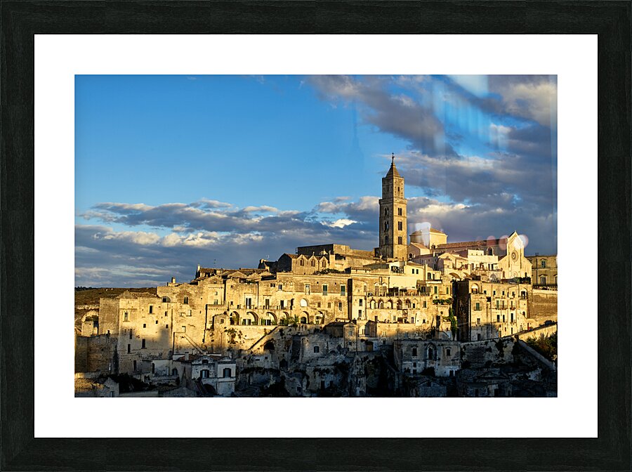 Matera Basilicata Italy. Cityscape. I sassi di Matera Picture Frame print