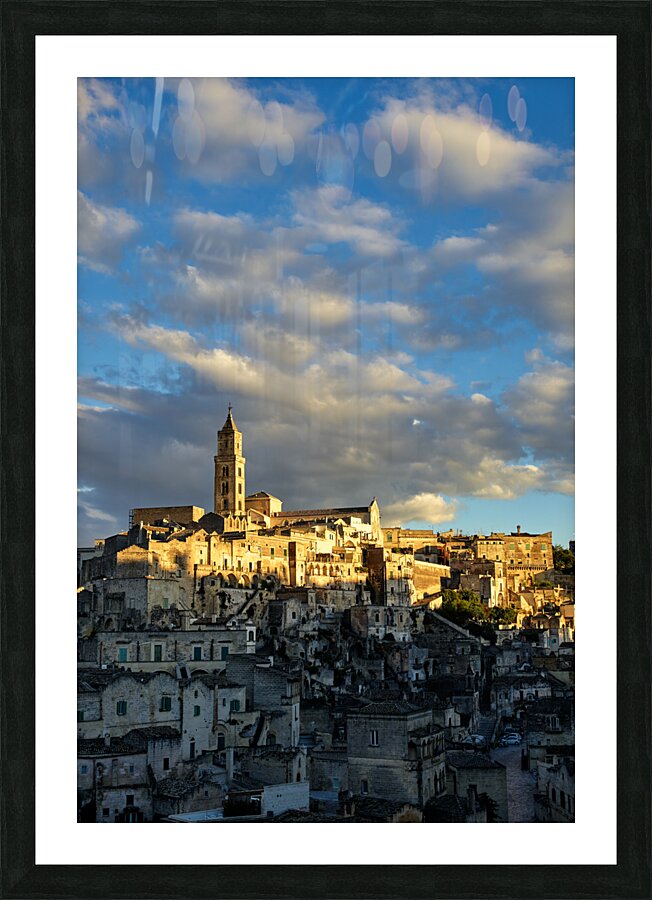 Matera Basilicata Italy. Cityscape. I sassi di Matera Picture Frame print