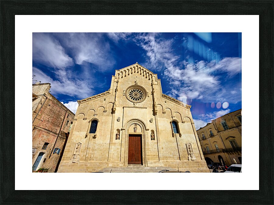 Matera Basilicata Italy. Basilica Pontificia Cattedrale di Maria Santissima della Bruna e SantEustachio Picture Frame print