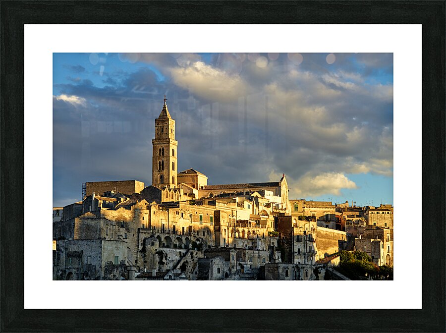 Matera Basilicata Italy. Cityscape. I sassi di Matera Picture Frame print
