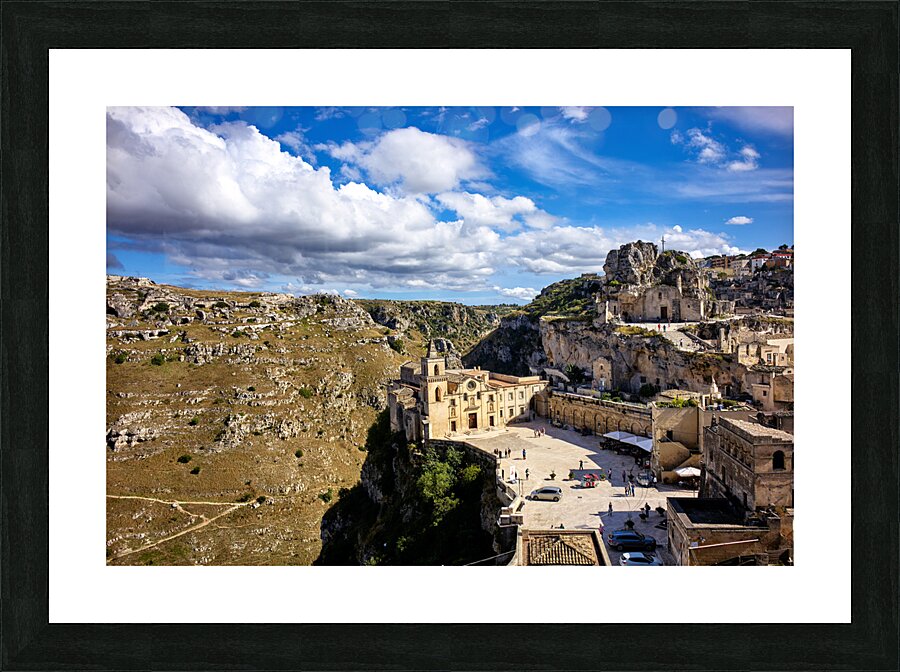 Matera Basilicata Italy. Saint Peter Caveoso Church Picture Frame print