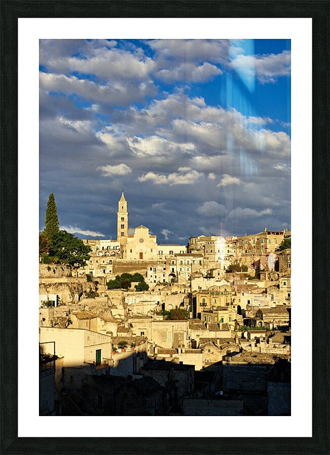 Matera Basilicata Italy. Cityscape. I sassi di Matera Picture Frame print